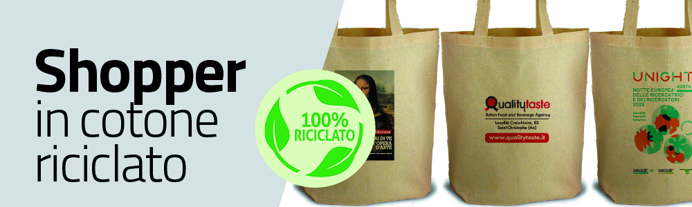 Shopper in cotone riciclato